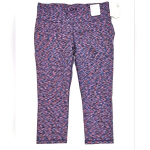 Gap Gapfit GFast High Rise‎ Blackouout Spacedye Capri Leggings XL